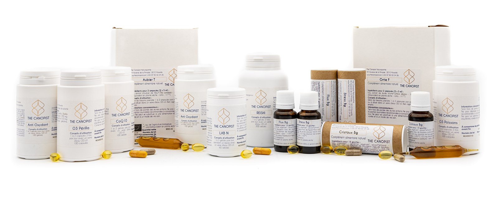 La gamme de compléments alimentaires The Canopist